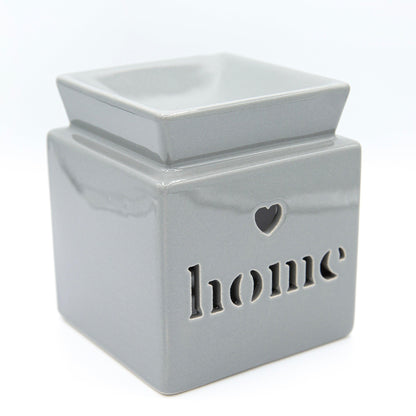 Home Cut Out Wax Melt Warmer (Grey) - Village Wax Melts