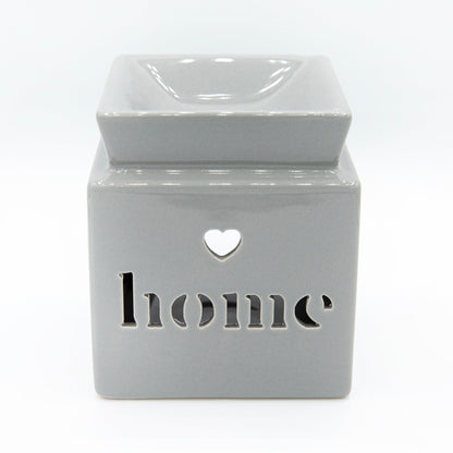 Home Cut Out Wax Melt Warmer (Grey) - Village Wax Melts