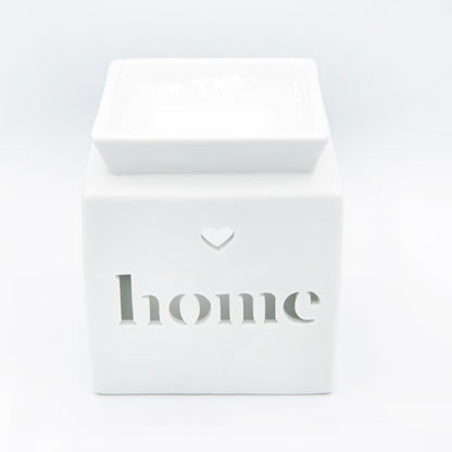 Home Cut Out Wax Melt Warmer (White) - Village Wax Melts