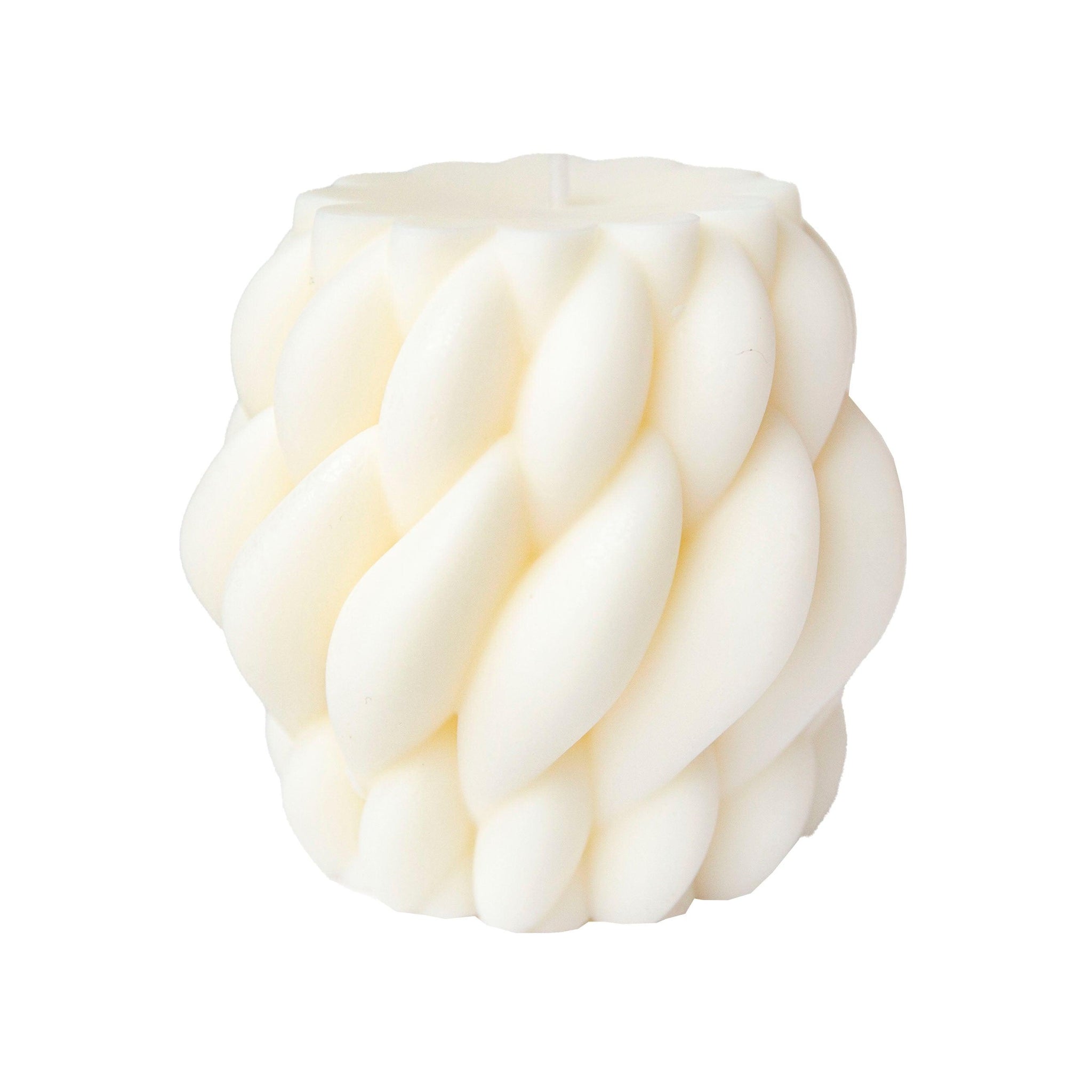 Large Twisted Rope Pillar Candle - Village Wax Melts