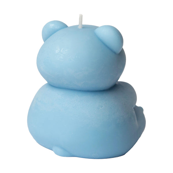 Large Blue Teddy Bear Pillar Candle - Village Wax Melts