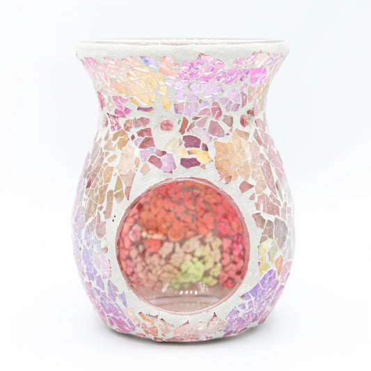 Large Pink Iridescent Crackle Wax Melt Warmer - Village Wax Melts