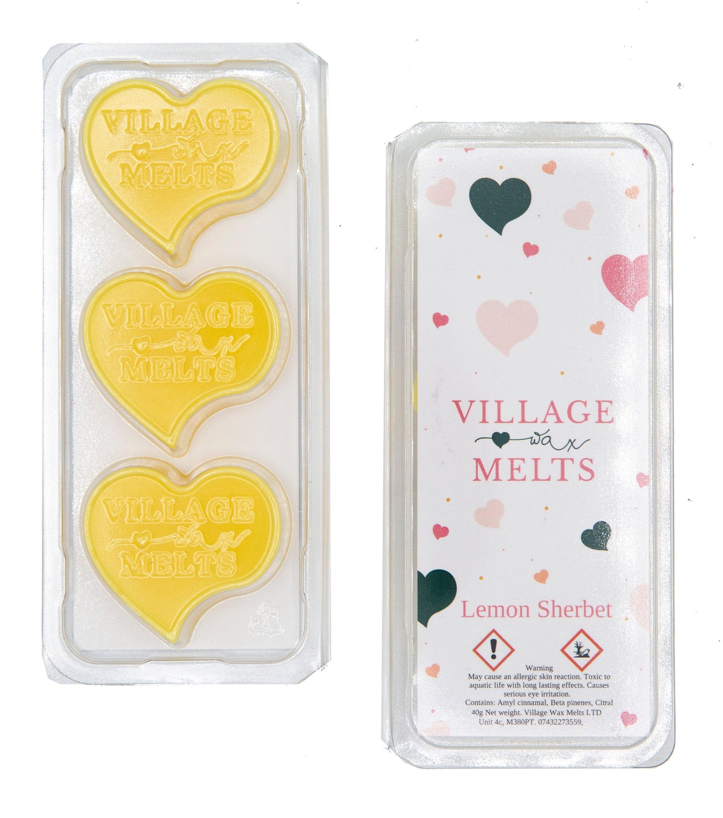 3x Lemon Sherbet Wax Melts - Village Wax Melts