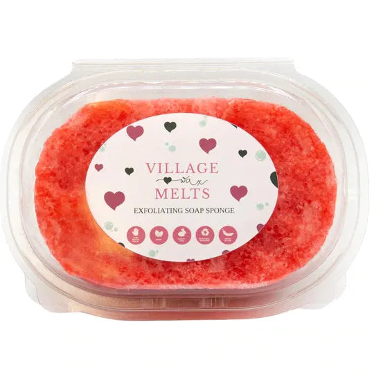 Lost Cherry Exfoliating Soap Sponge - Village Wax Melts