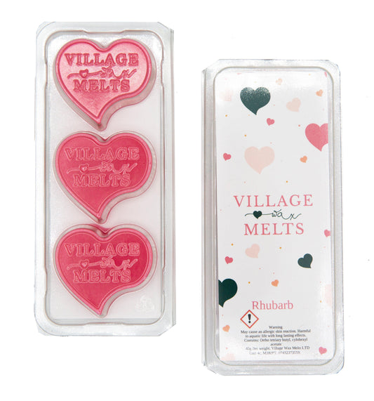 3x Rhubarb Wax Melts - Village Wax Melts