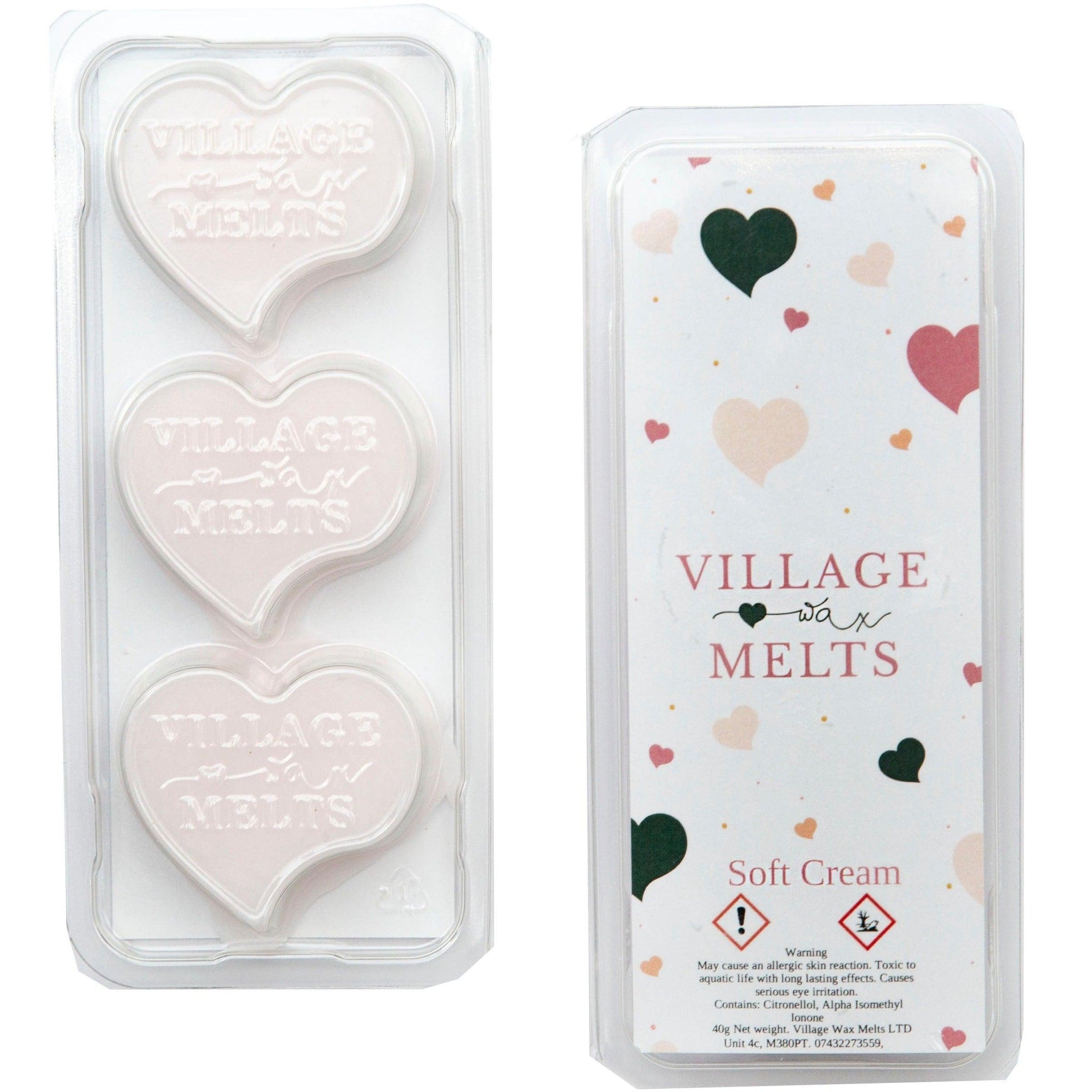 3x Soft Cream Wax Melts - Village Wax Melts