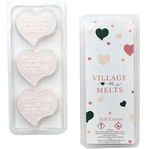 3x Soft Cream Wax Melts - Village Wax Melts