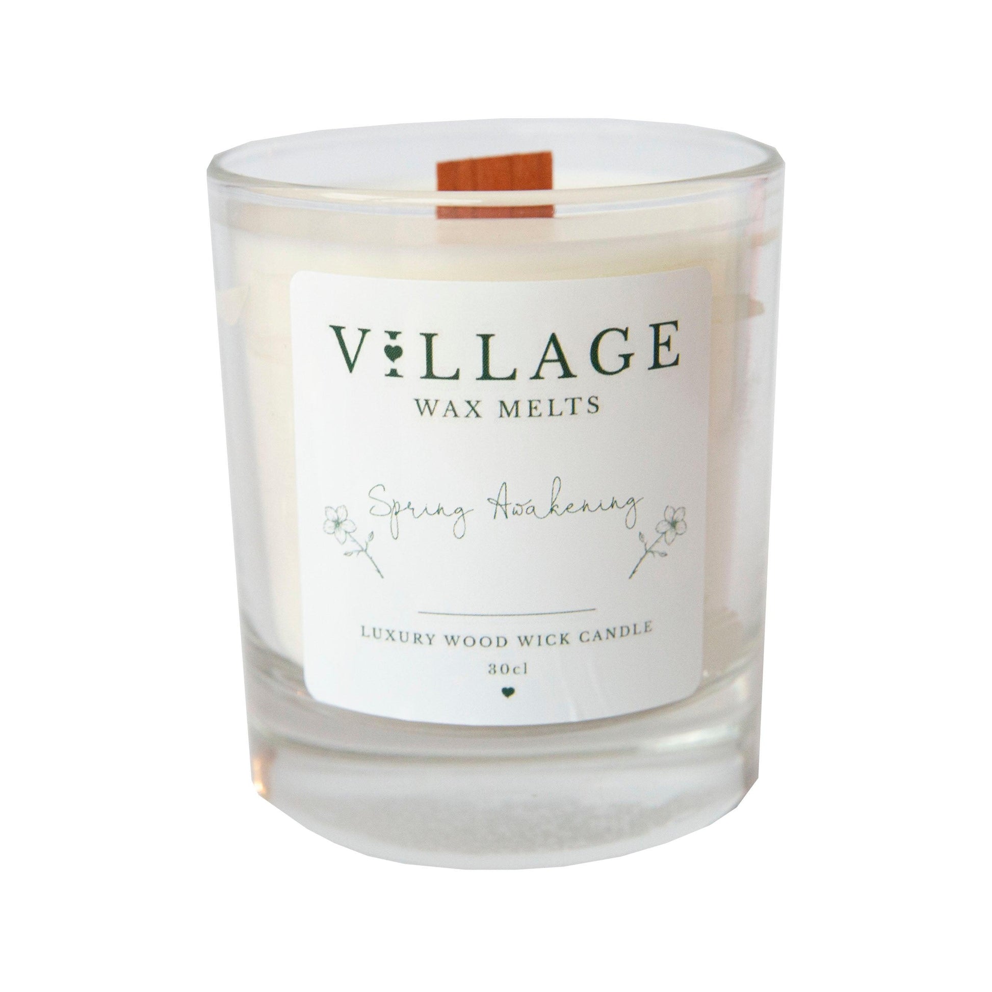 Spring Awakening Wood Wick Candle 30cl - Village Wax Melts