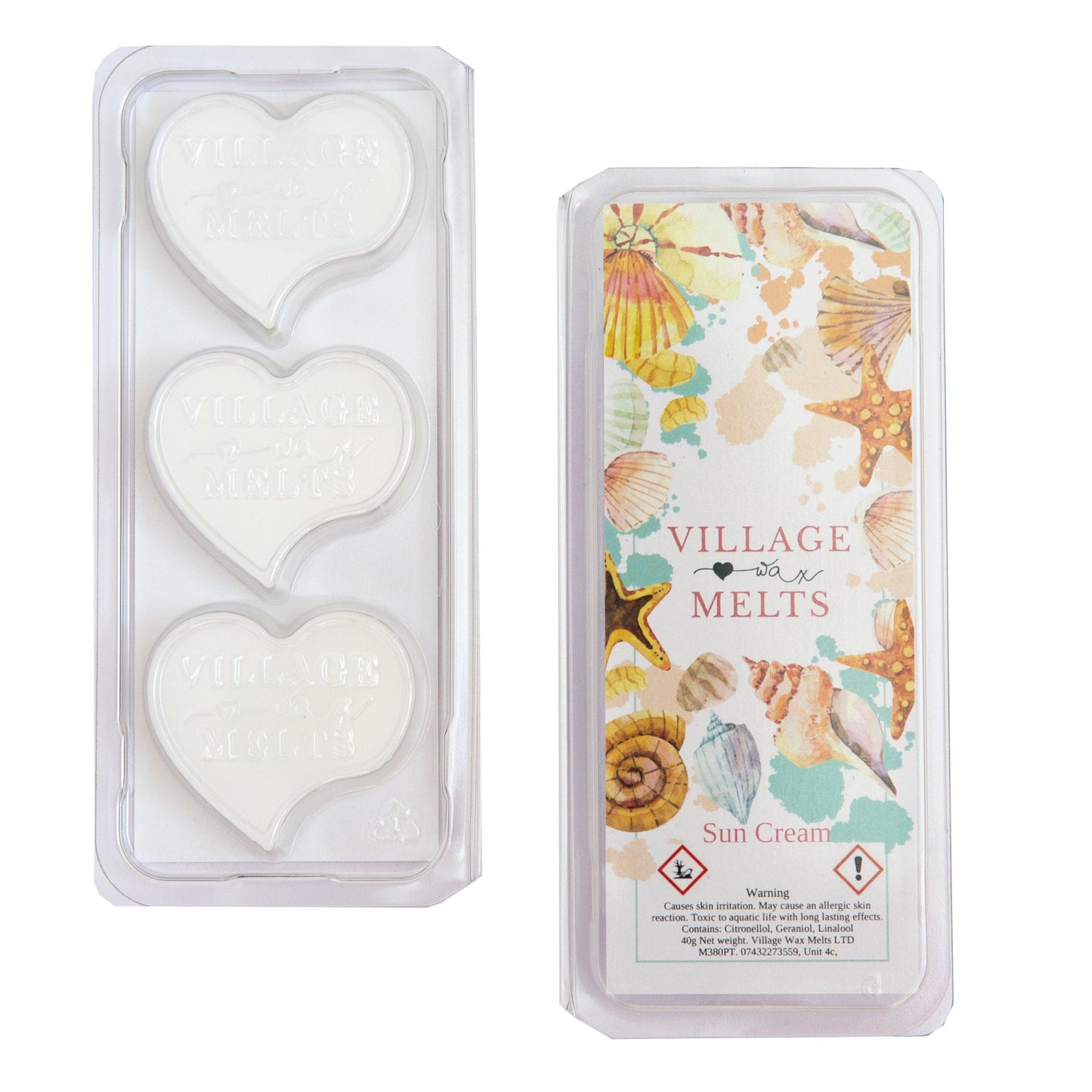 3x Sun Cream Wax Melts - Village Wax Melts