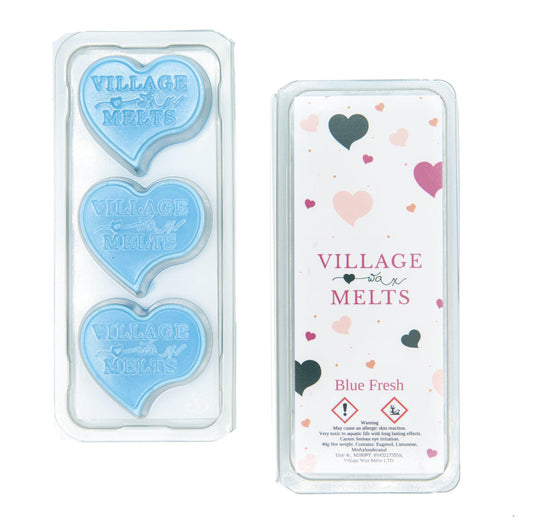 3x Unstoppables Blue Fresh Wax Melts - Village Wax Melts