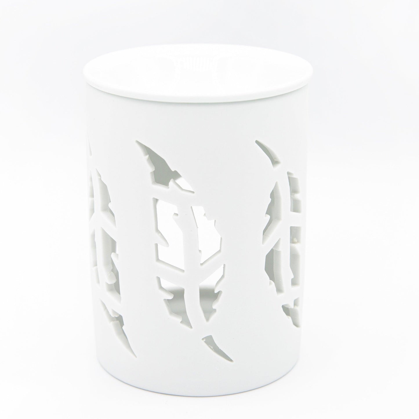 White Feather Cut Out Wax Melt Warmer - Village Wax Melts